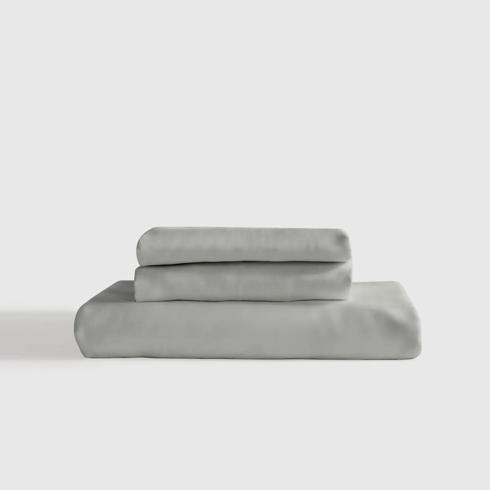 QUINCE Bamboo Fitted Sheet Set King Eucalyptus 6929